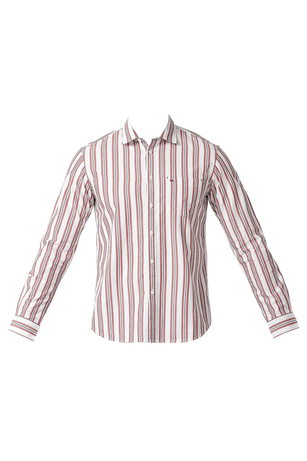 Slim Fit Cotton Stripe Shirt