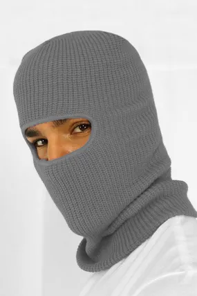 Slotted  Balaclava Face Mask (Grey)