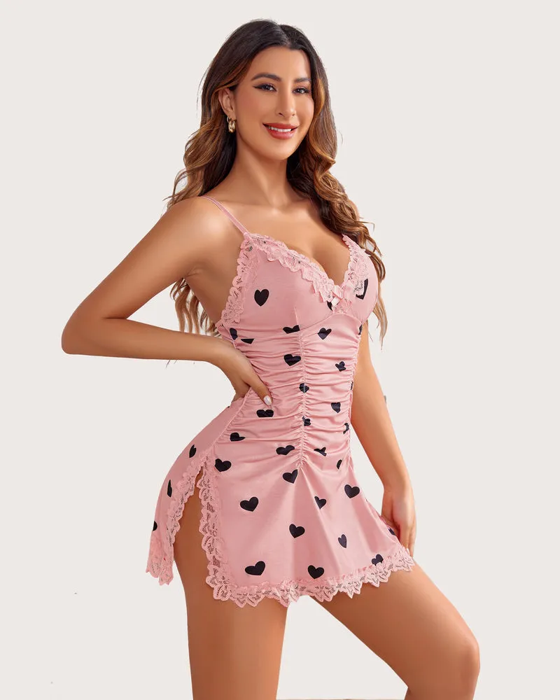 Soft Sexy Ruched Chemises Lingerie