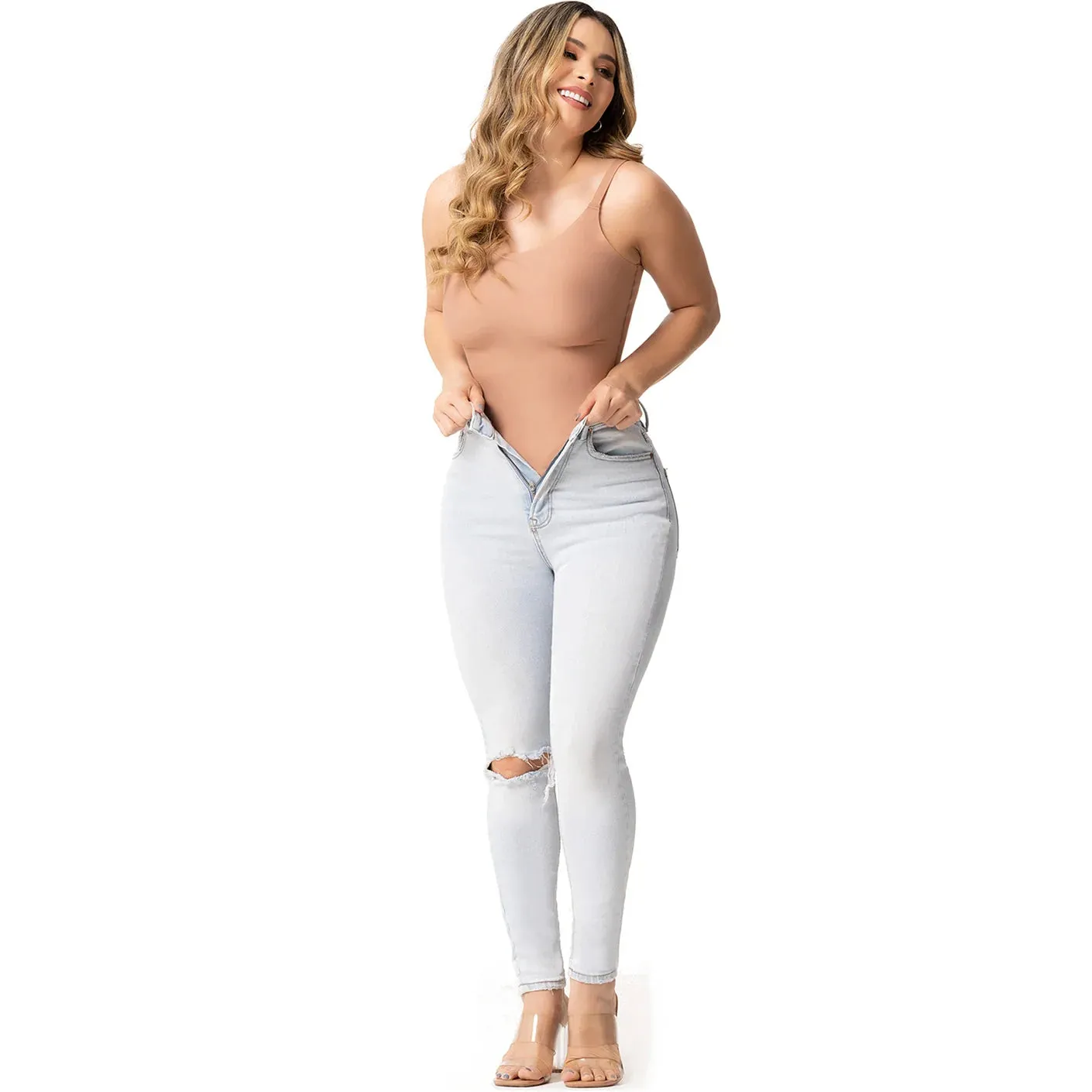 Sonryse SP43NC Seamless Shapewear Buttlifter Tummy Control Jumpsuit