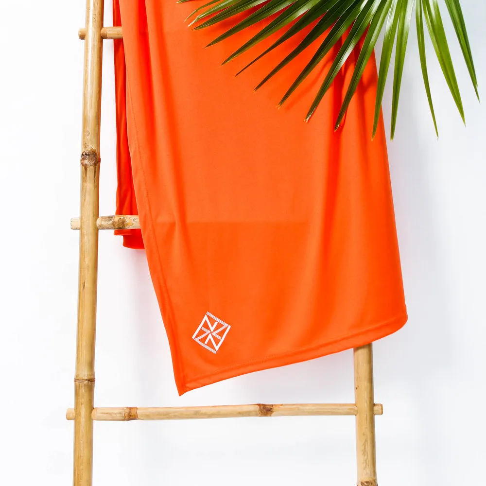 Summer Sunset Orange Party Poncho