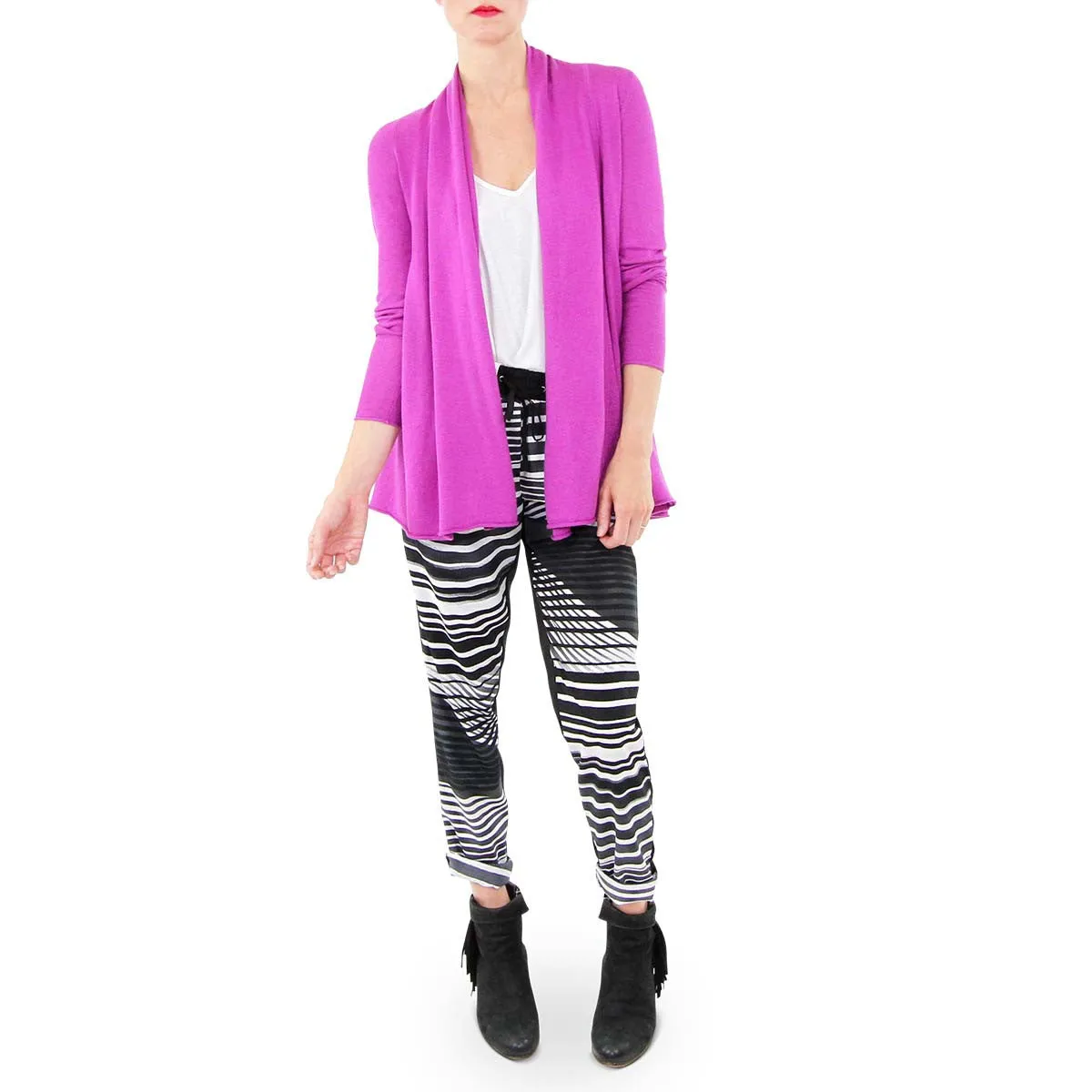 Swing Cardigan - Berry