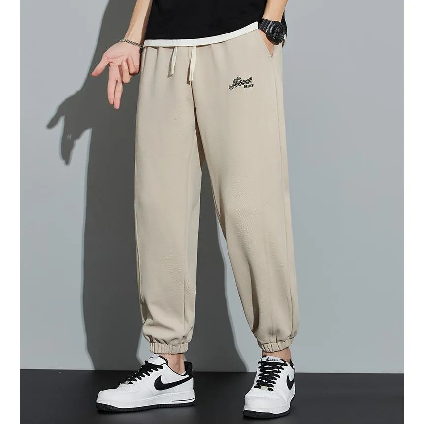 Tapered Knitted Sports Elastic Waist Sweatpant