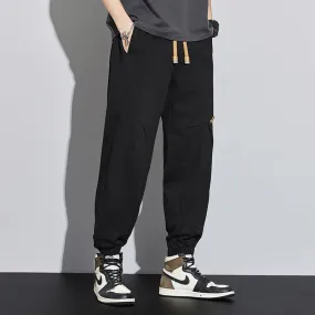 Tapered Loose Fit Patchwork Versatile Sweatpant