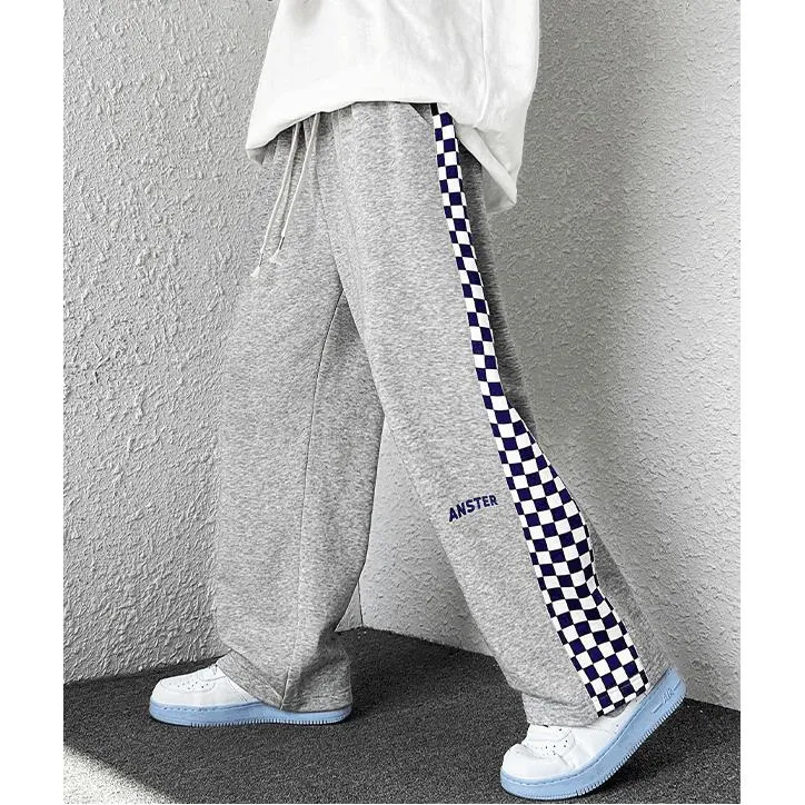 Tapered Loose Fit Sports Knitted Street Style Sweatpant