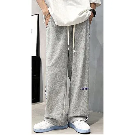 Tapered Loose Fit Sports Knitted Street Style Sweatpant