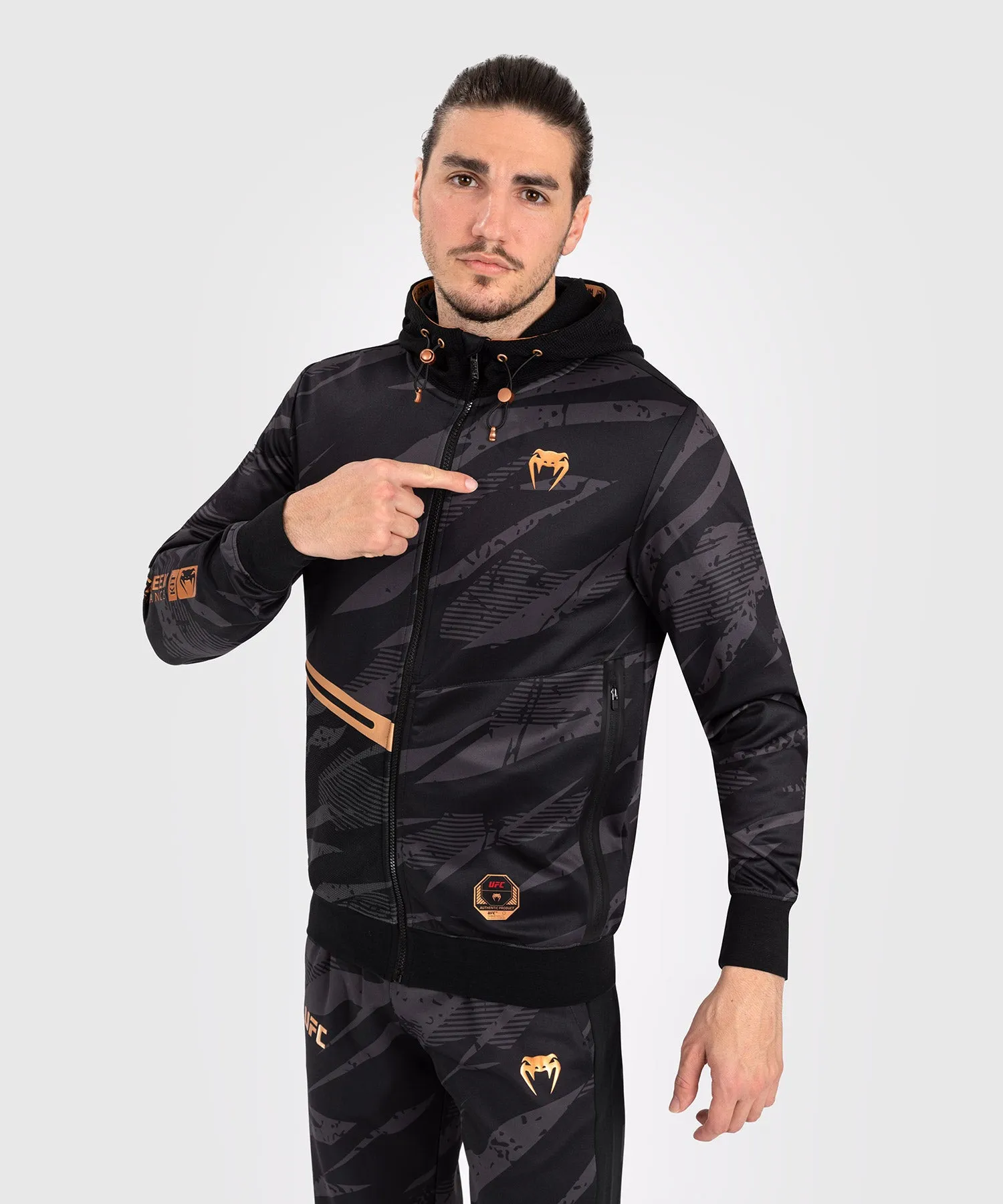 UFC Adrenaline by Venum Fight Week Men’s zip Hoodie - Urban Camo