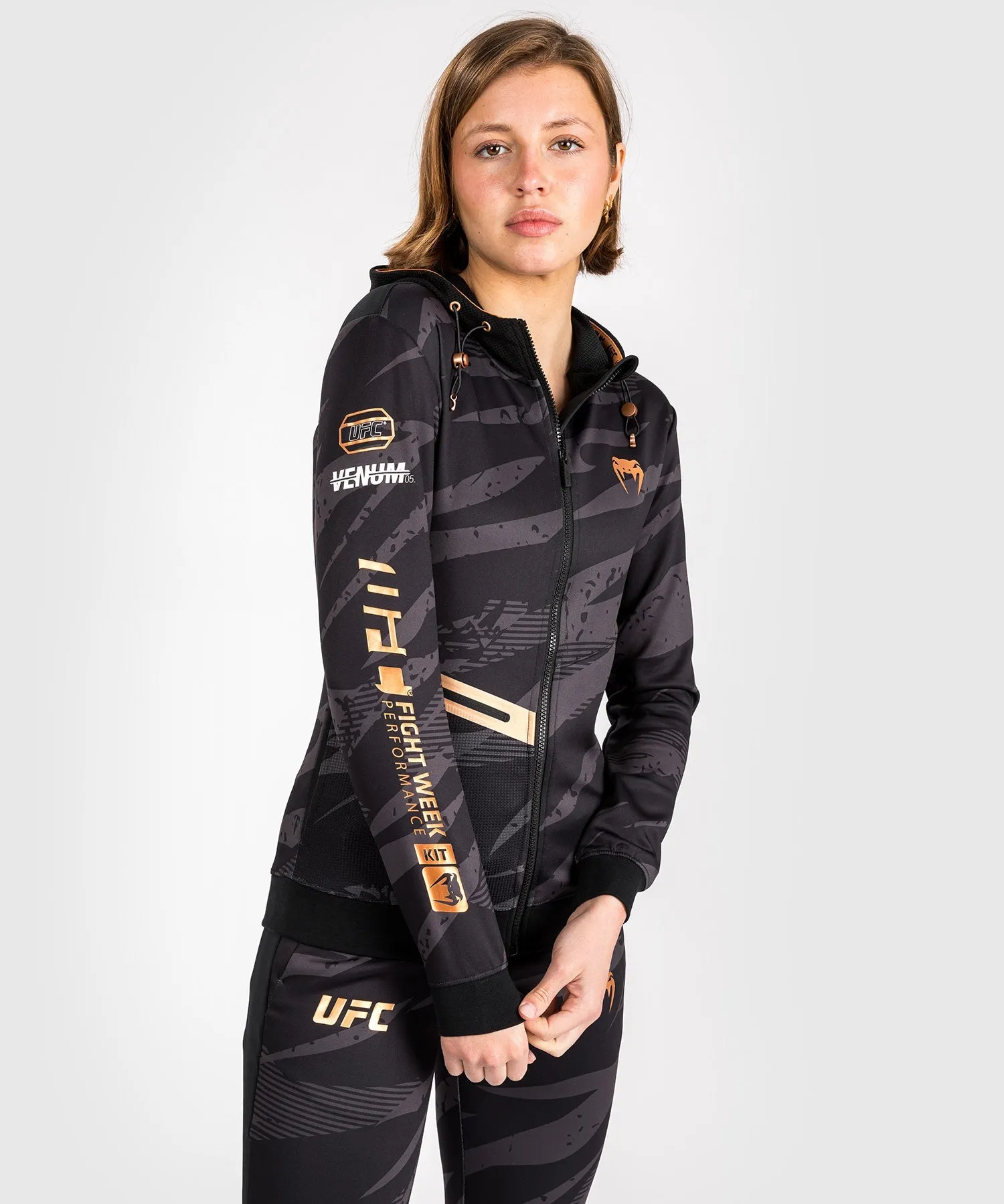 UFC Adrenaline by Venum Fight Week Women’s Zip Hoodie - Urban Camo