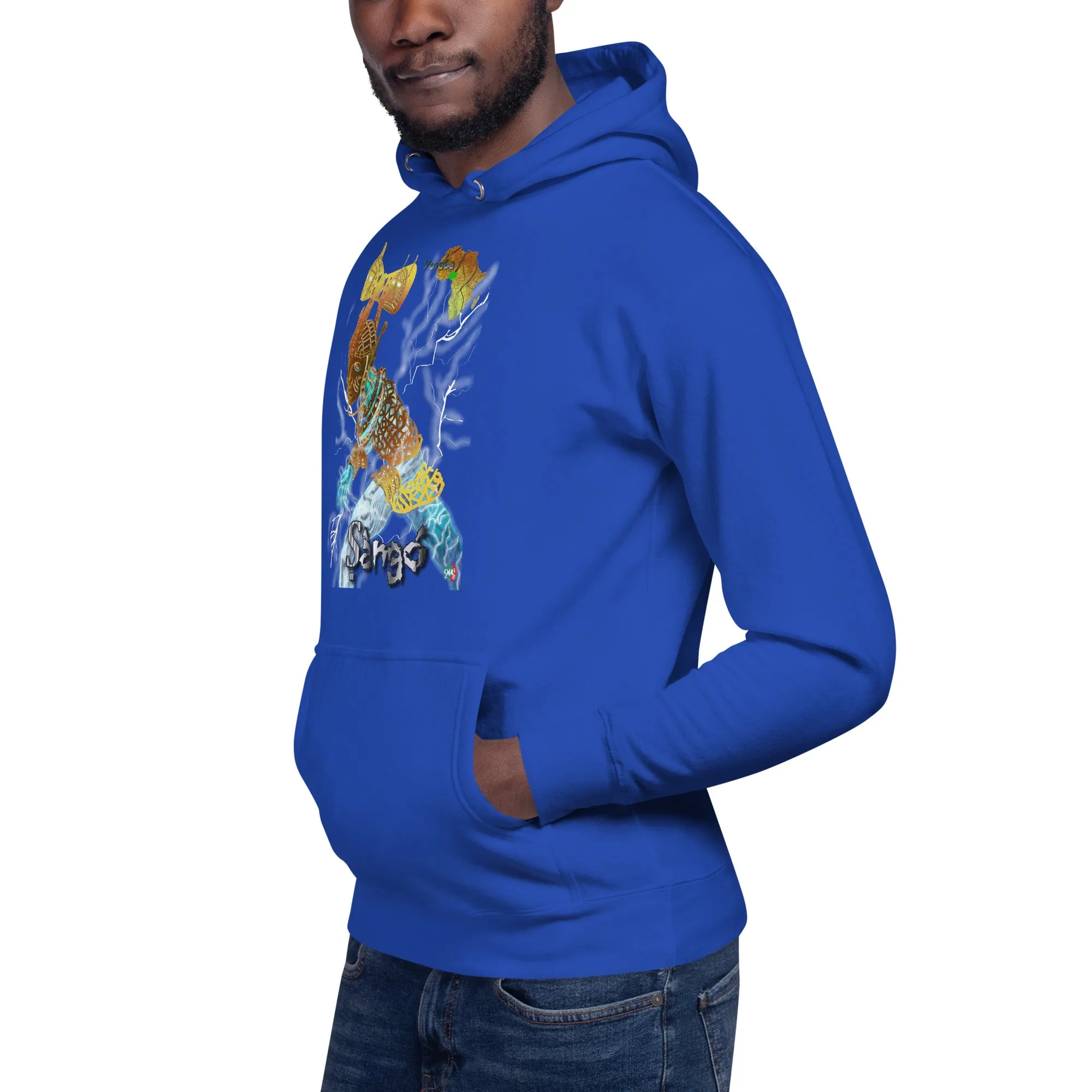 Unisex graphic Hoodie Afrikkan Pantheon (African Gods) Ṣàngó (Shango)