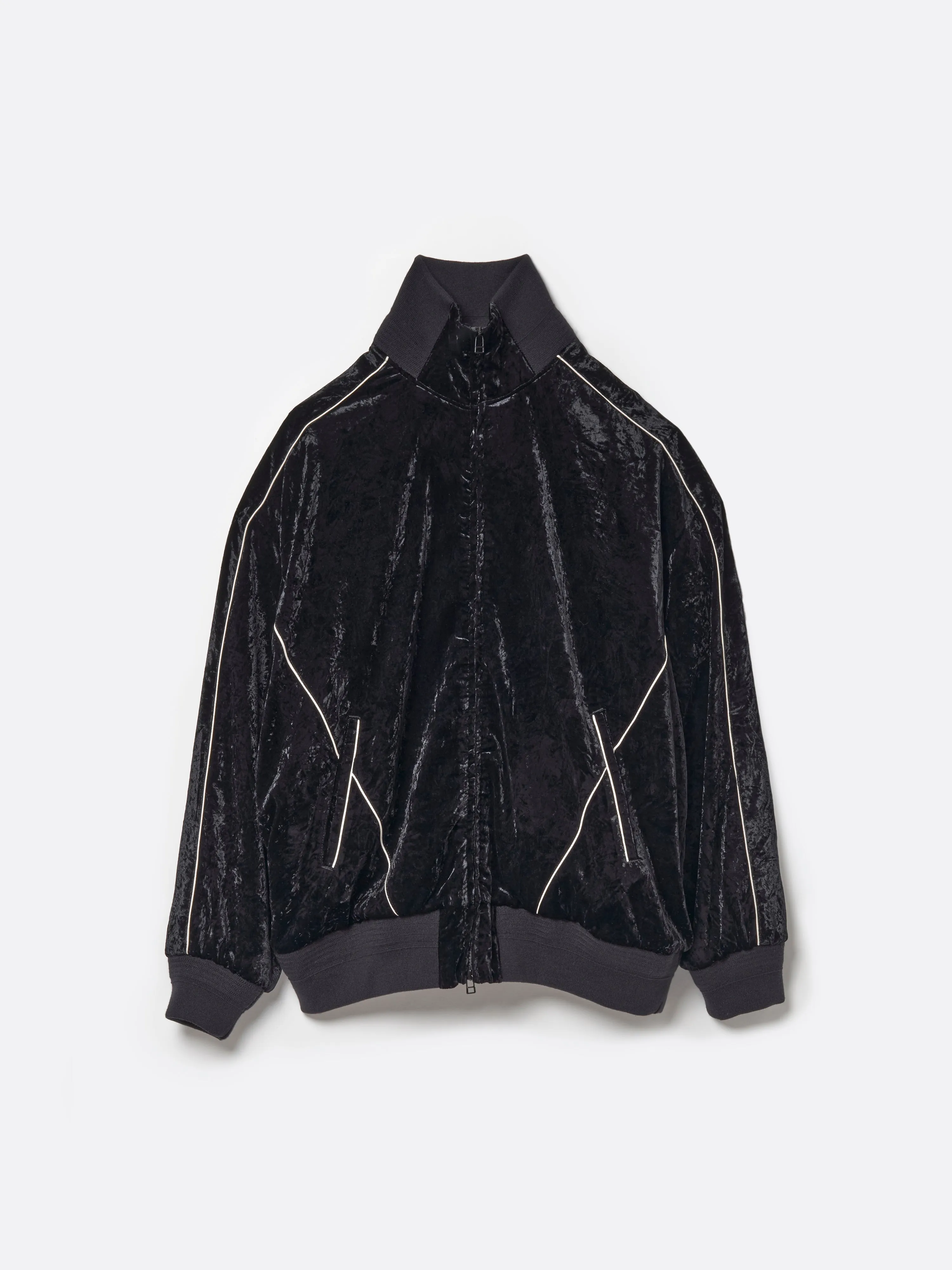 VELVET TRACK OVER JACKET .12【BLACK】