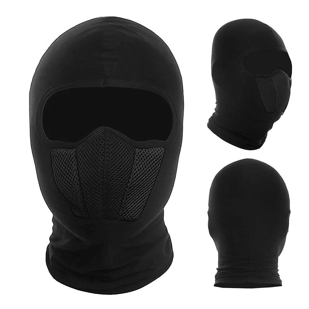 Windproof Dustproof Full Face Mask Balaclava Hood Helmet Liner for Cycling Motorcycle Outdoor Sports