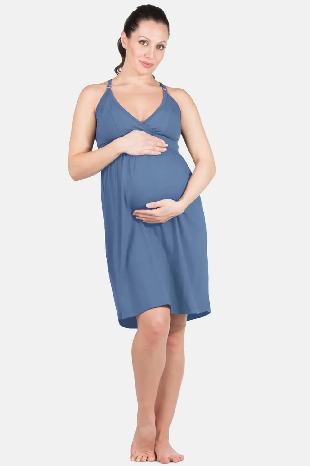 Wireless EcoFabric? Maternity Nursing Nightgown