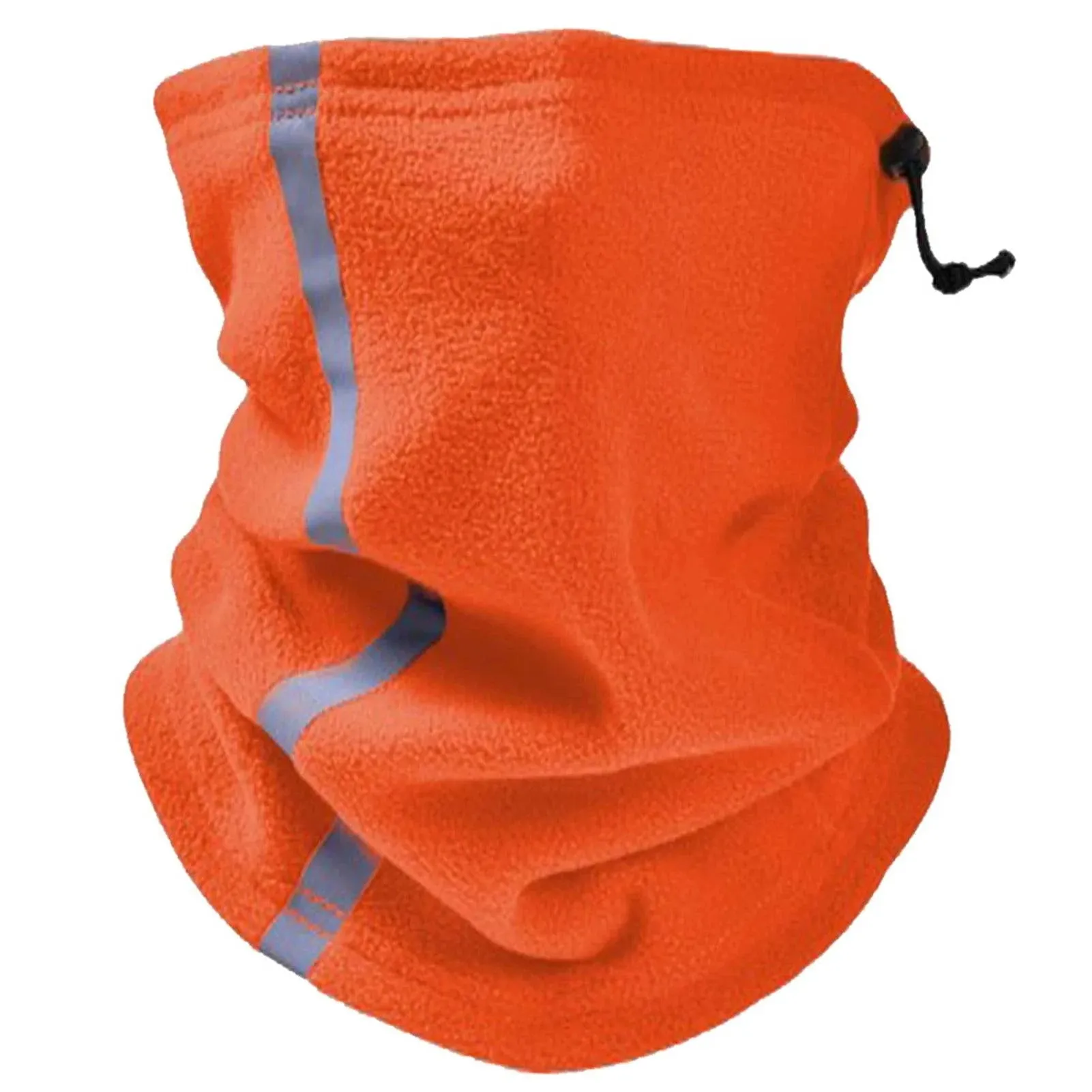 Women Men Outdoor Sport Scarf Adjustable Fleece Neck Gaiter Warmer Ski Mask Reflective Safety Face Cover Hat Winter Warm