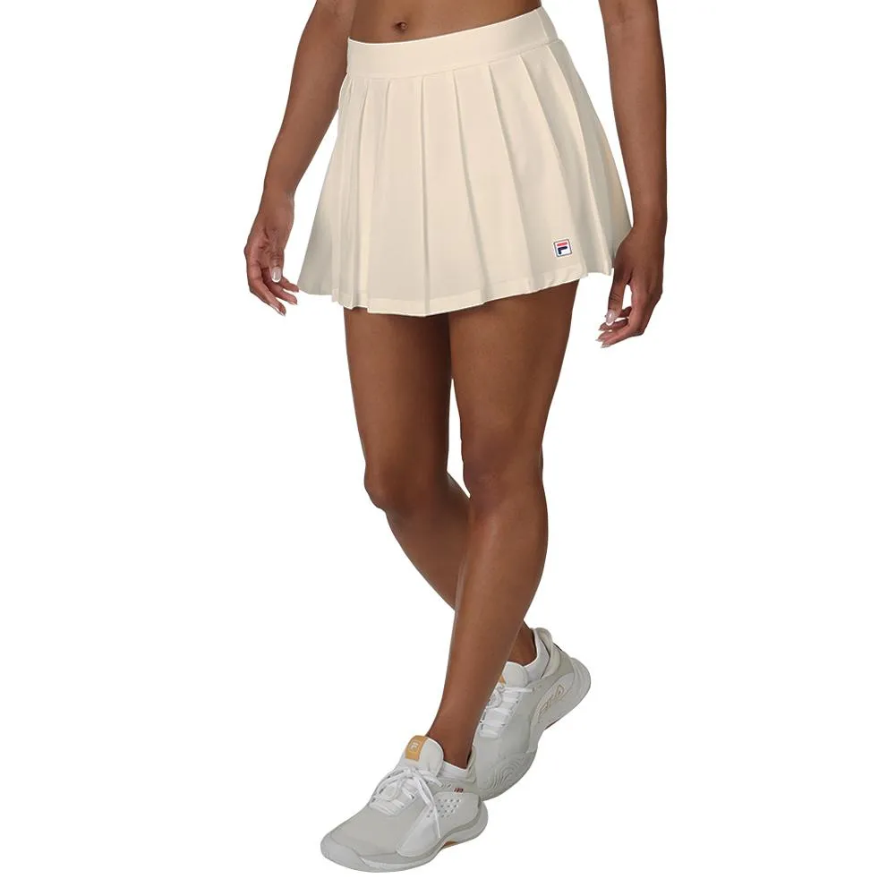 Womens 14.5 Inch Woven Pleated Tennis Skort Angora