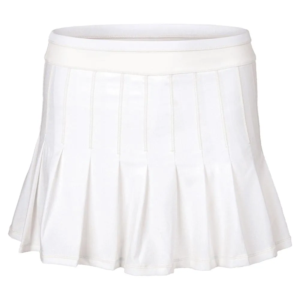 Women`s Long Retro Pleated Tennis Skort