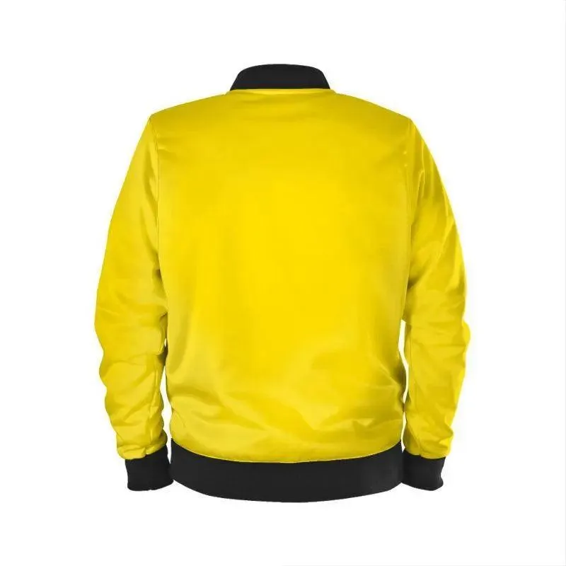 Yellow Mens Bomber Jacket